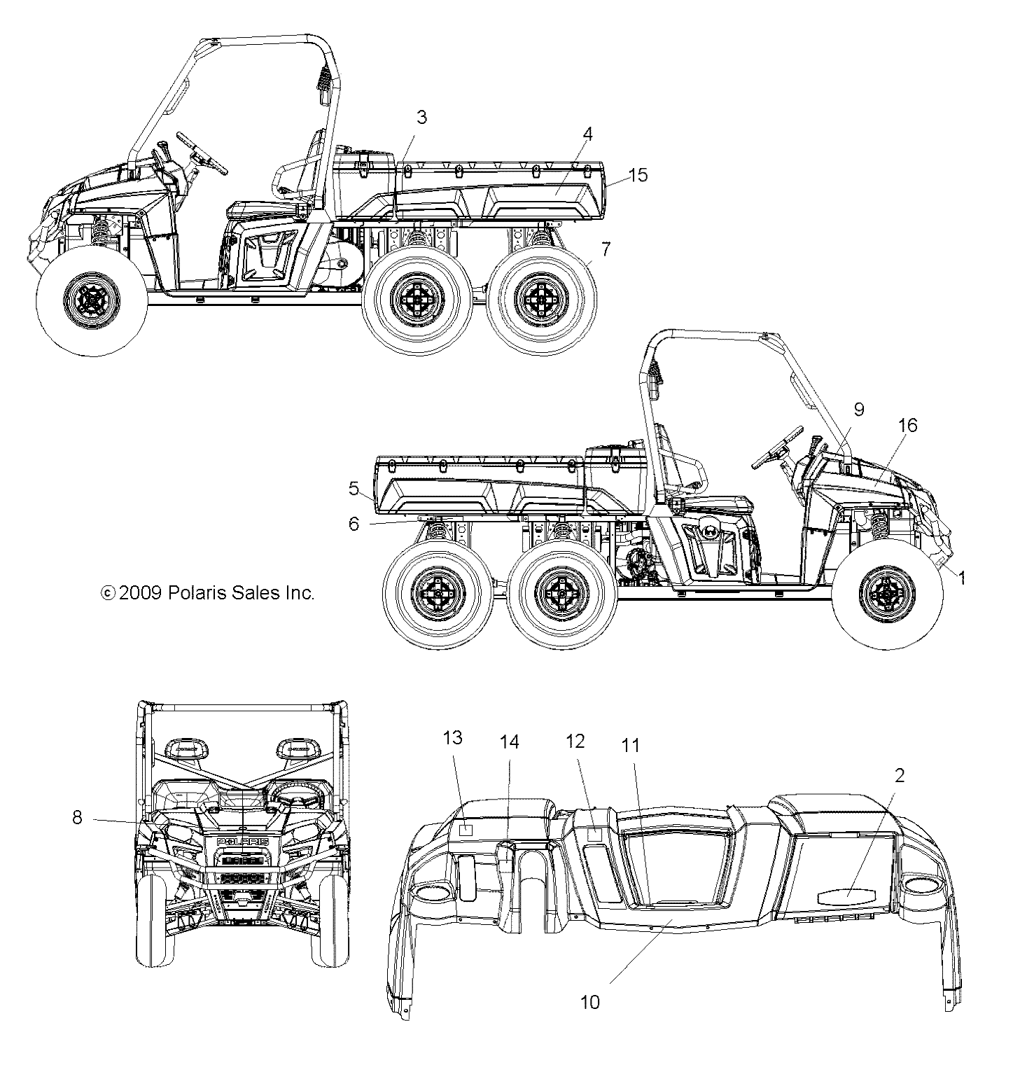 BODY, DECALS - R11HR76AG/AR (49RGRDECAL106X6)
